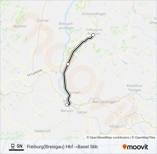 SN Train Line Map