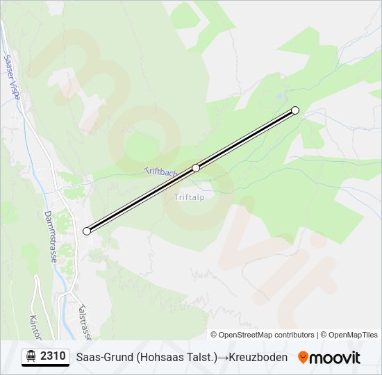 2310 Cable Car Line Map