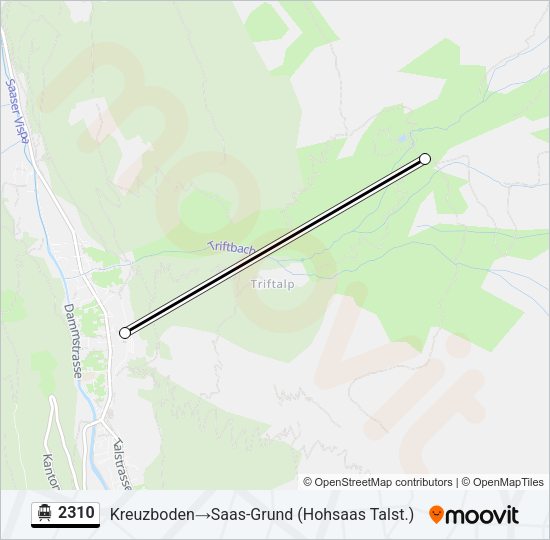 2310 Cable Car Line Map
