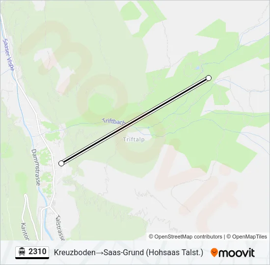 2310 Cable Car Line Map