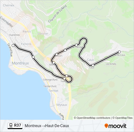 R37 Train Line Map