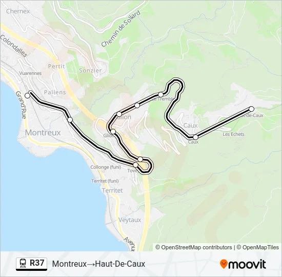 R37 Train Line Map