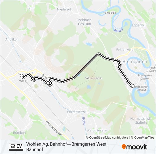 EV Bus Line Map