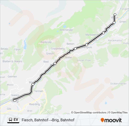 EV Bus Line Map