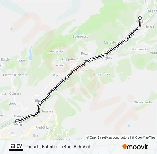 EV Bus Line Map