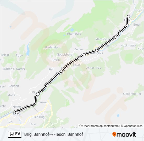EV Bus Line Map
