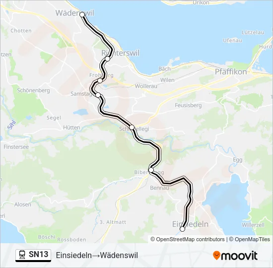 SN13 Train Line Map