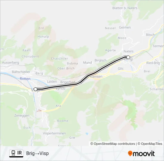 IR Train Line Map