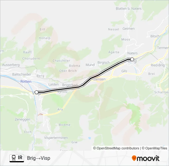 IR Train Line Map