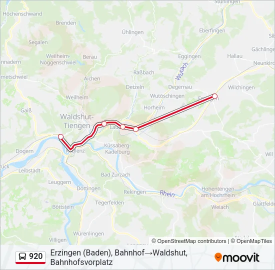 920 Bus Line Map