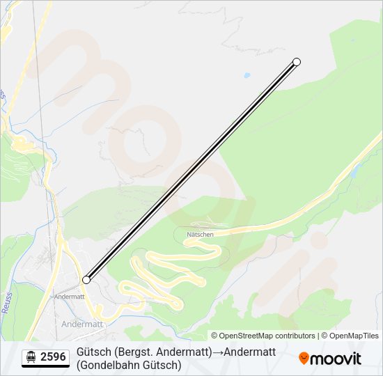 2596 Cable Car Line Map
