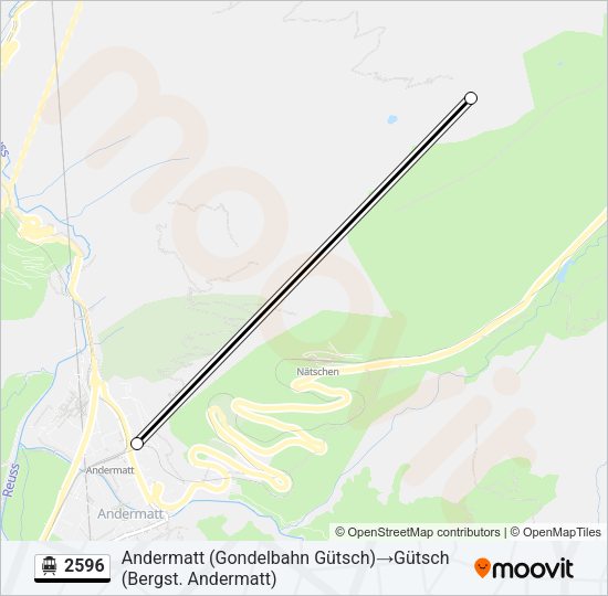 2596 Cable Car Line Map