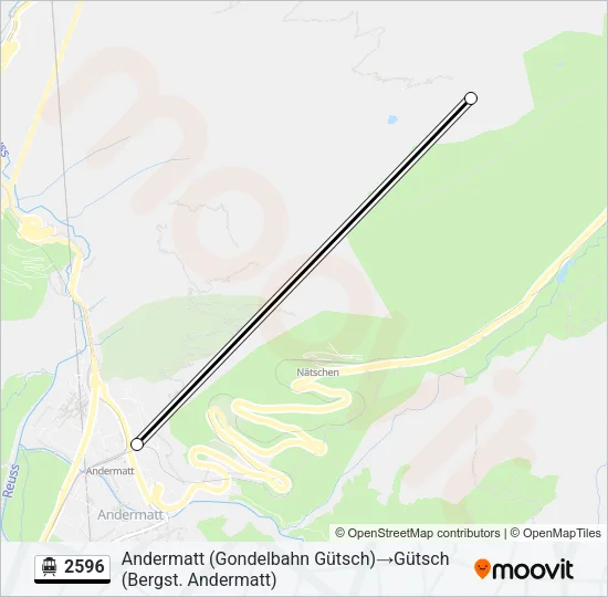 2596 Cable Car Line Map