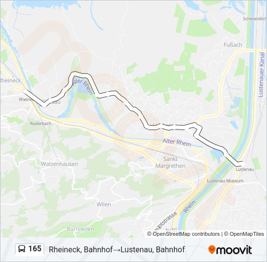 165 Bus Line Map