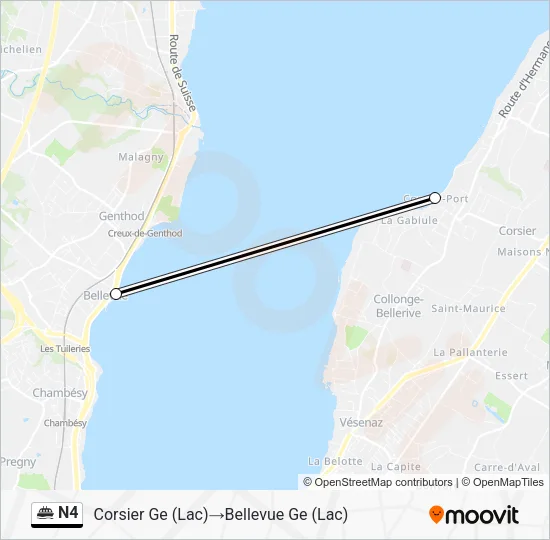 N4 Ferry Line Map