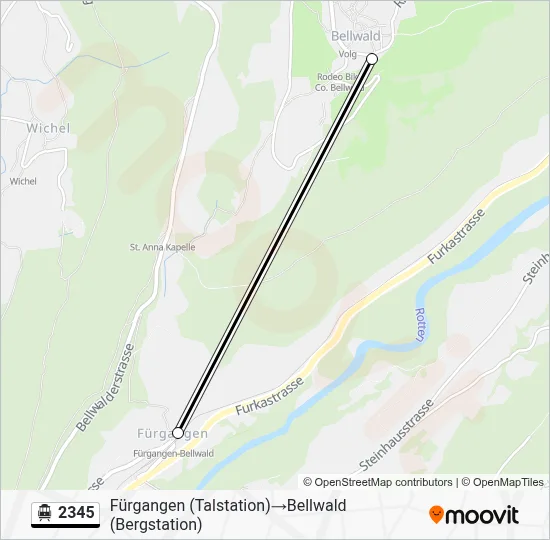 2345 Cable Car Line Map