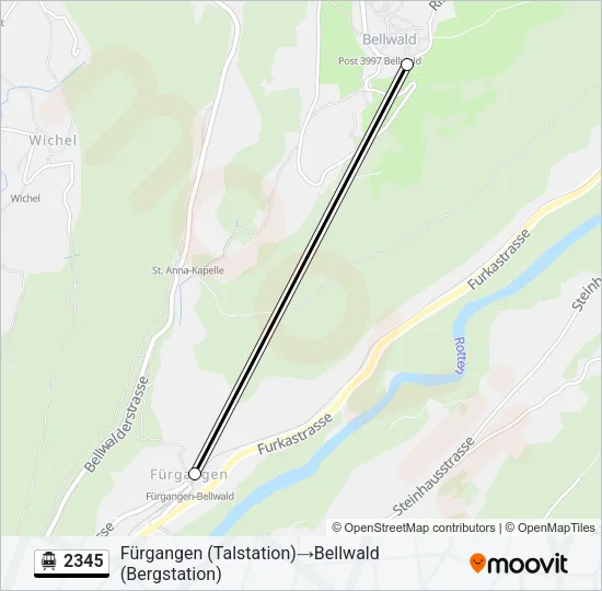 2345 Cable Car Line Map
