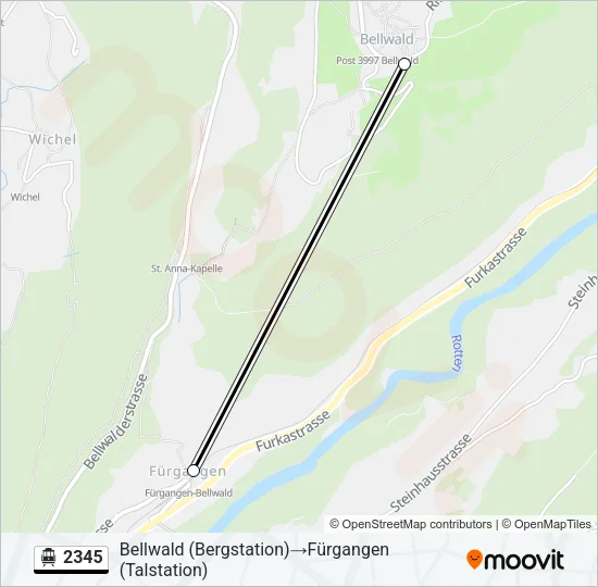 2345 Cable Car Line Map