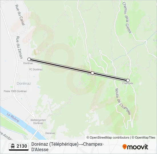 Seilbahnlinie 2130 Karte
