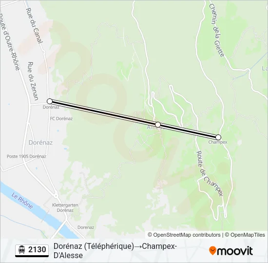 2130 Cable Car Line Map