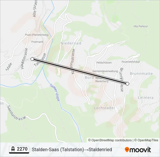 2270 Cable Car Line Map