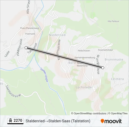 2270 Cable Car Line Map