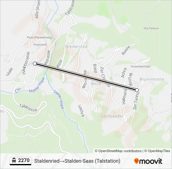 2270 Cable Car Line Map
