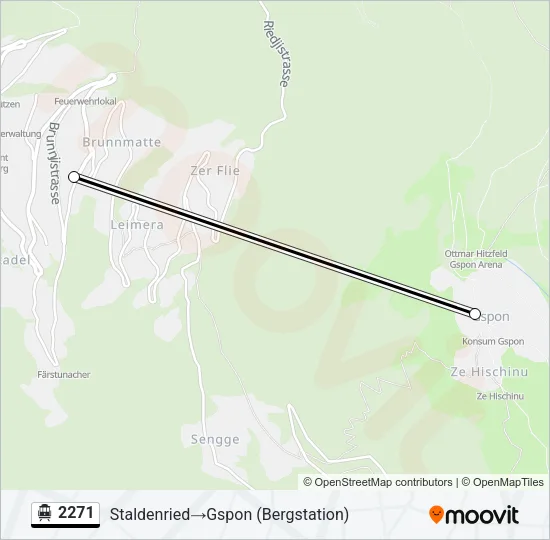2271 Cable Car Line Map