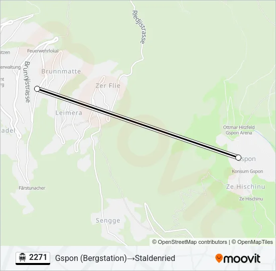 2271 Cable Car Line Map