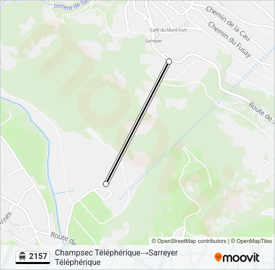 2157 Cable Car Line Map