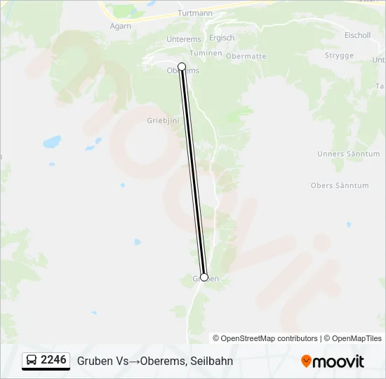 2246 Bus Line Map