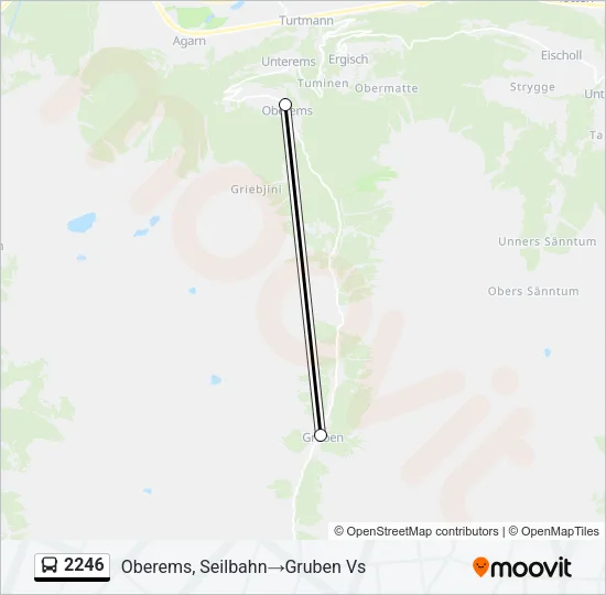 2246 Bus Line Map