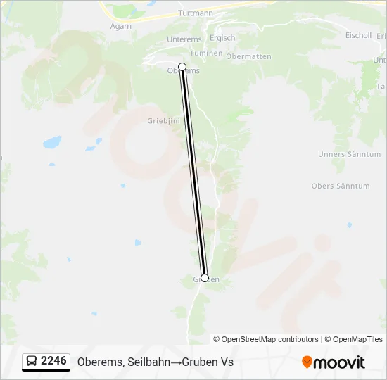 2246 Bus Line Map