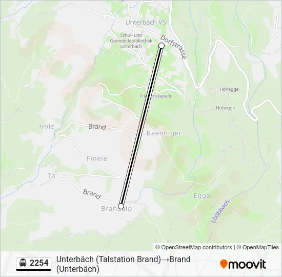 2254 Cable Car Line Map