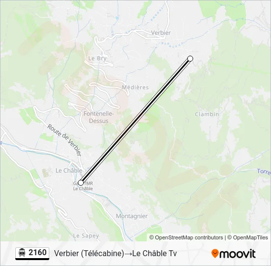 2160 Cable Car Line Map