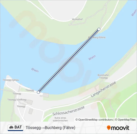 BAT Ferry Line Map