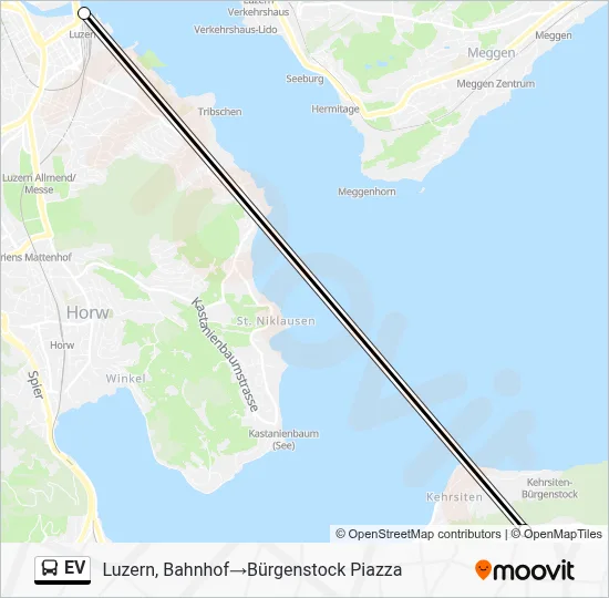 Buslinie EV Karte