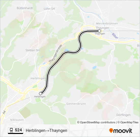 S24 Train Line Map