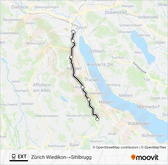EXT Train Line Map