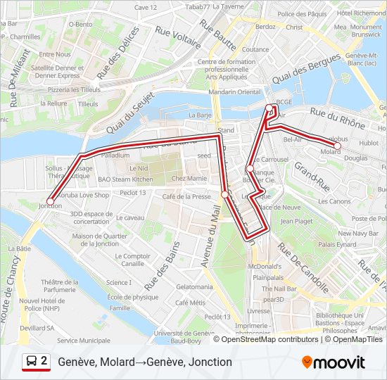 2 Bus Line Map