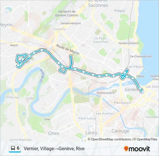 6 Bus Line Map