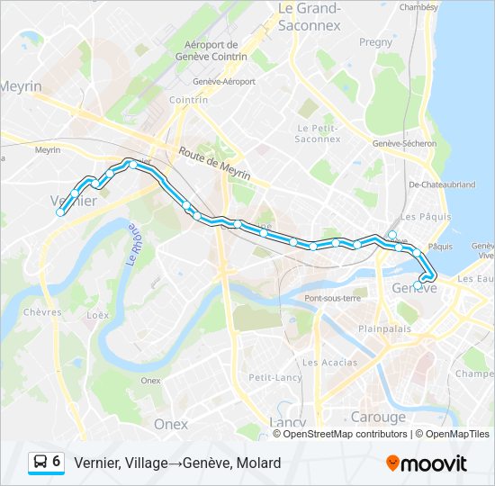 6 Bus Line Map
