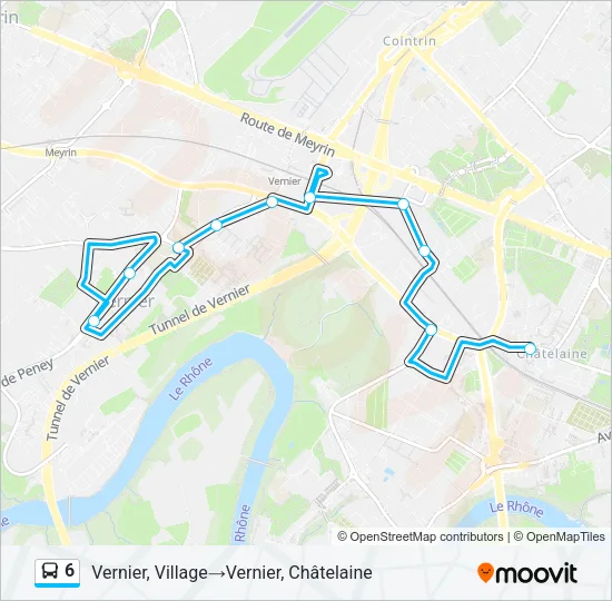 6 Bus Line Map