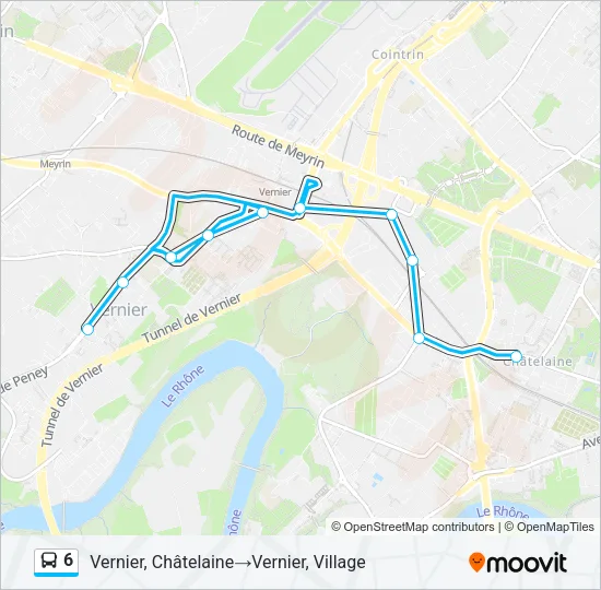 6 Bus Line Map