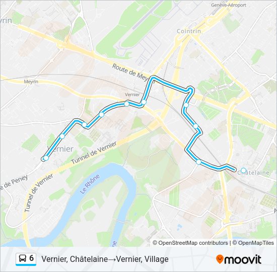 6 Bus Line Map