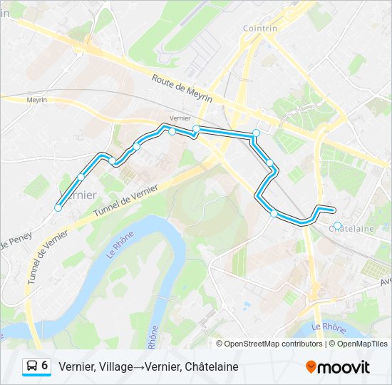6 Bus Line Map