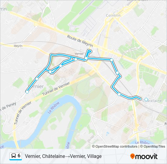 6 Bus Line Map