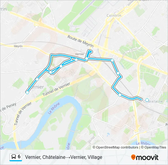 6 Bus Line Map