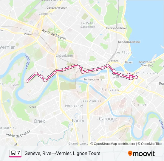 7 Bus Line Map