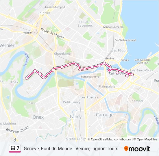 7 bus Line Map